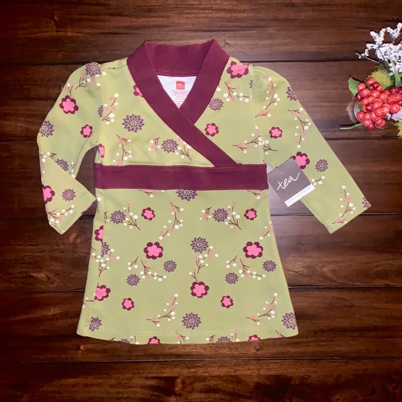 Tea Collection Other - NWT TEA COLLECTION TUNIC WRAP KIMONO TOP DRESS